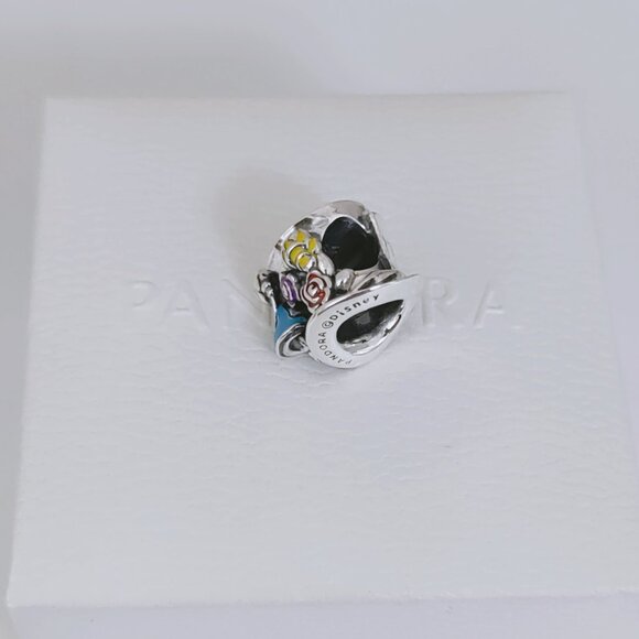 Pandora Alice in Wonderland & The Mad Hatter's Tea Party Charm Pendant with box - Picture 8 of 10